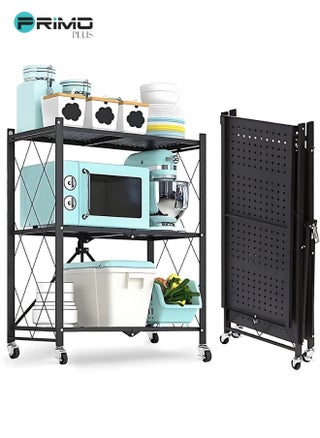 Foldable Storage Rack 3 Layers With Wheels Black - pzsku/Z926A0B034837FF98B6A7Z/45/_/1723379446/426aef90-631a-4328-8a08-132a9ceb84d8