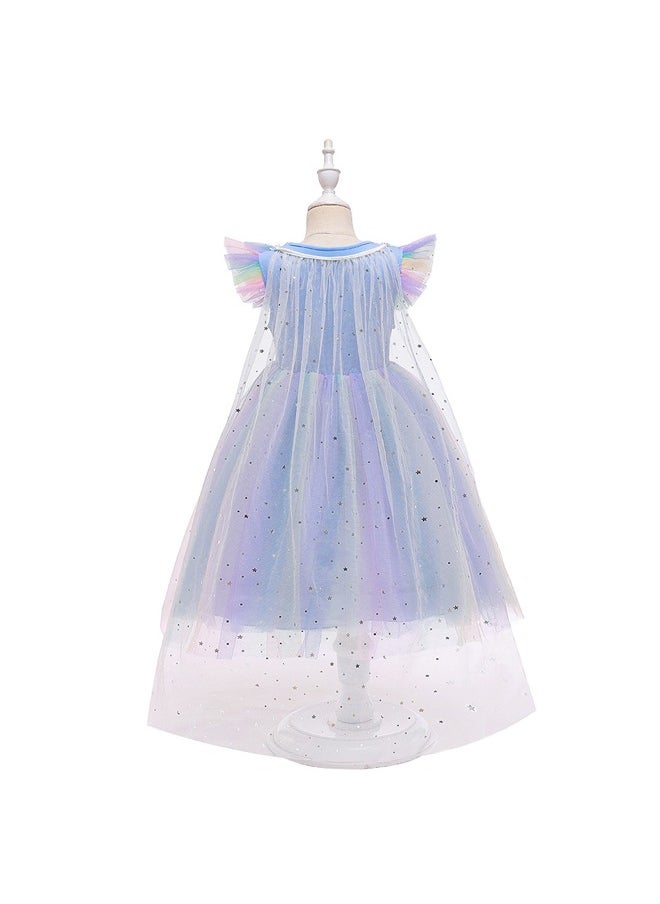 fashionhome - Classic Princess Unicorn Dress up Cosplay Costume for Girls Kids Costumes Children Party Birthday Fancy Gown Toddler Baby Girl Summer Clothes Dresses - Image 1