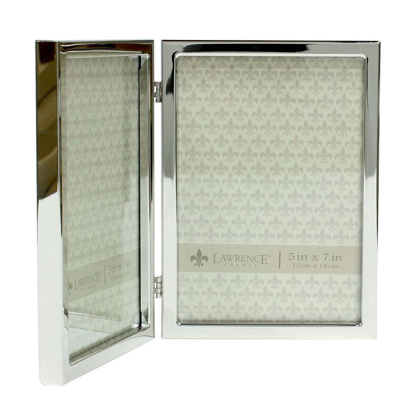 Lawrence Frames Metal Frame, Standard, Silver, 5x7 Double - Image 2