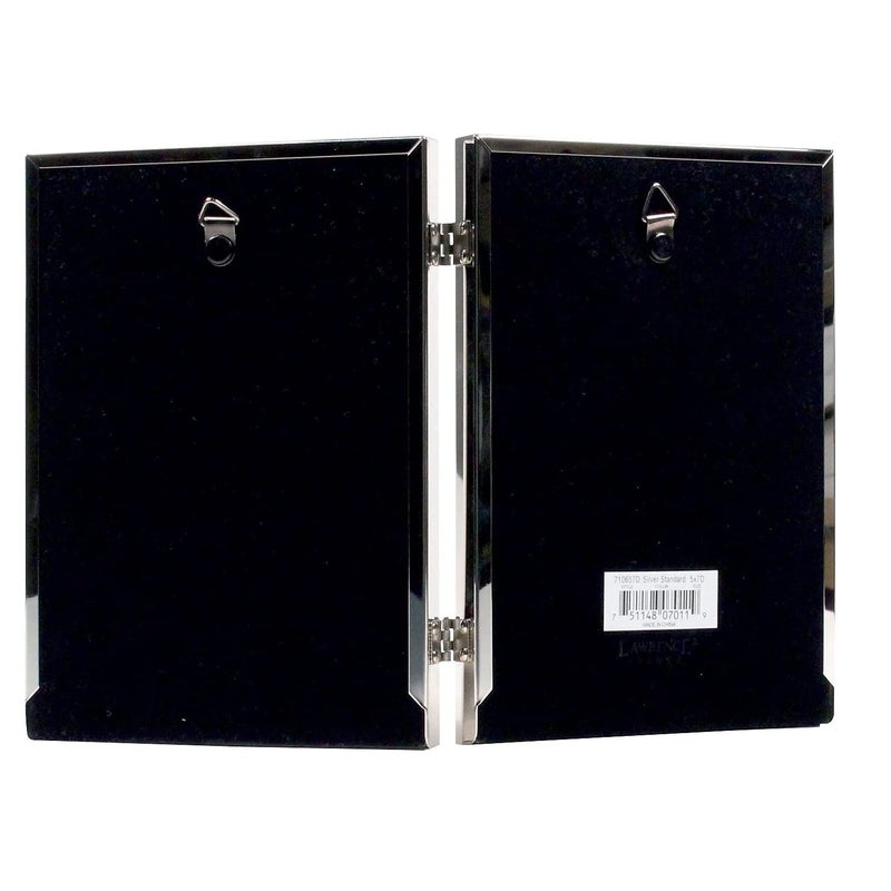 Lawrence Frames Metal Frame, Standard, Silver, 5x7 Double - Image 3