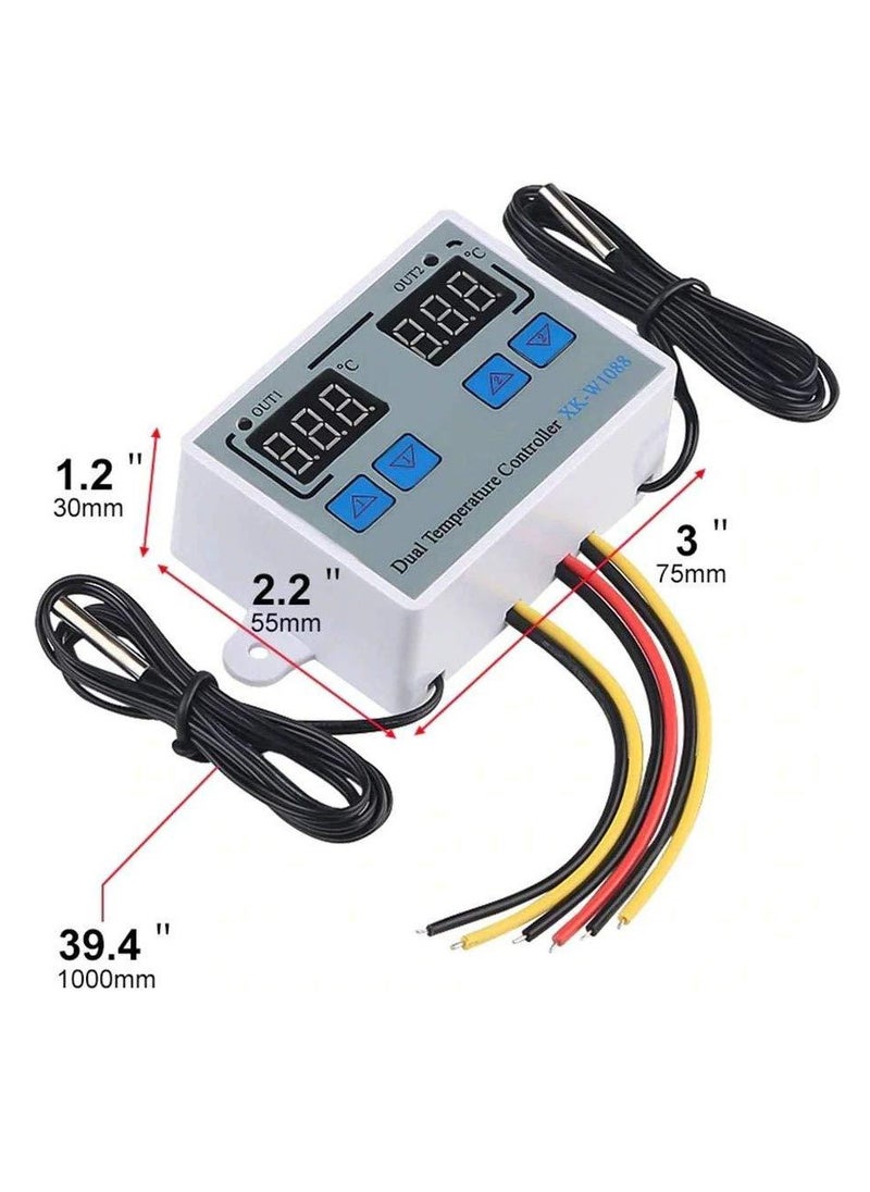 Generic - Dual Digital Thermostat Temperature Controller For incubator - Image 1