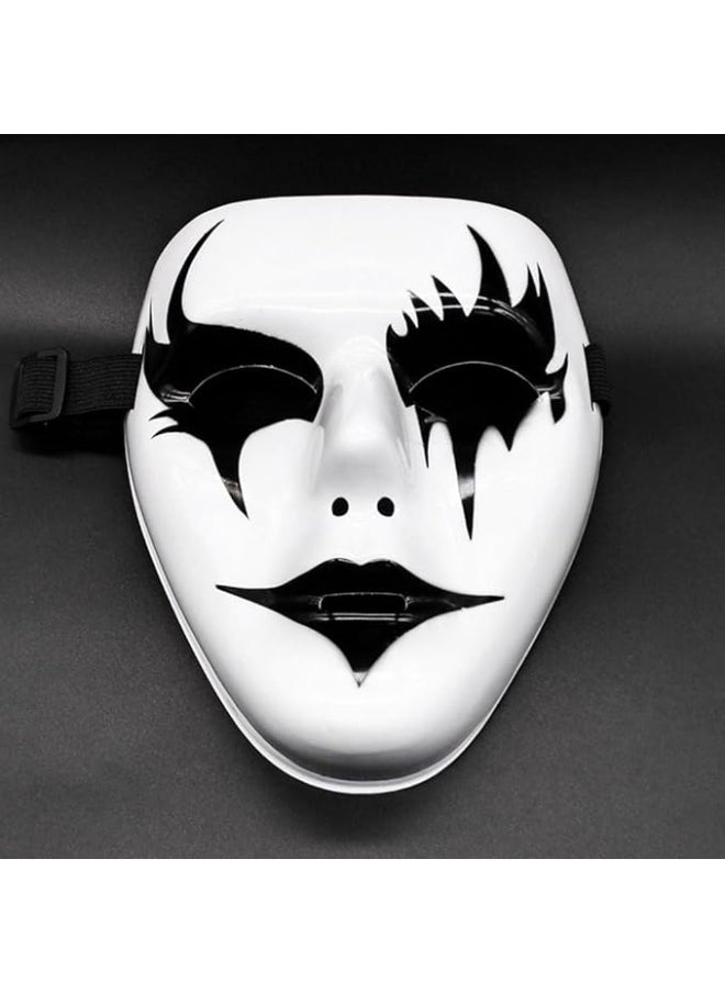Toy Box White Clown Latex Mask Costume Crazy Joker Cosplay Killer Clown Mask Cosplay Scary Mask Costume Latex Mask Costume Props Horror Clown  - Image 1