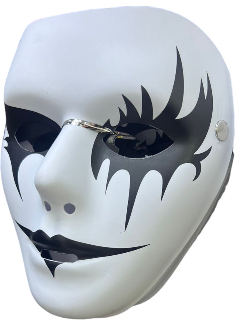 Toy Box White Clown Latex Mask Costume Crazy Joker Cosplay Killer Clown Mask Cosplay Scary Mask Costume Latex Mask Costume Props Horror Clown  - Image 2