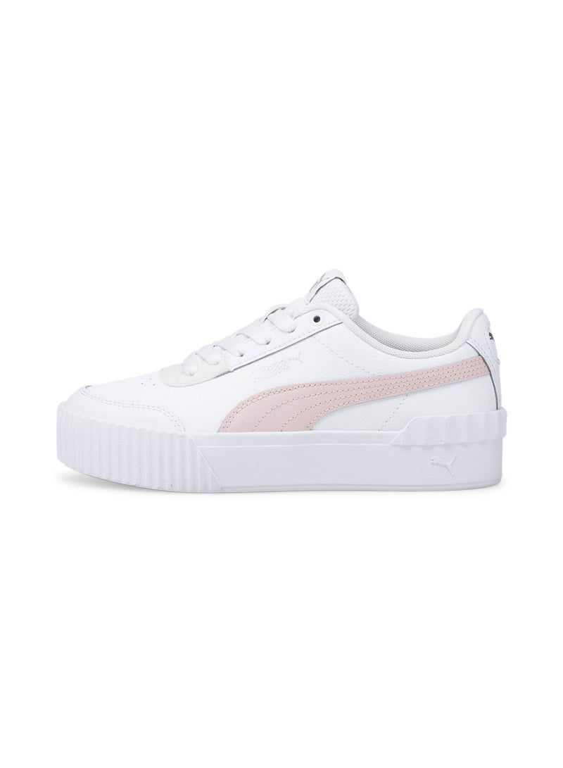 PUMA Carina Lift Girls White Trainers  - Image 1