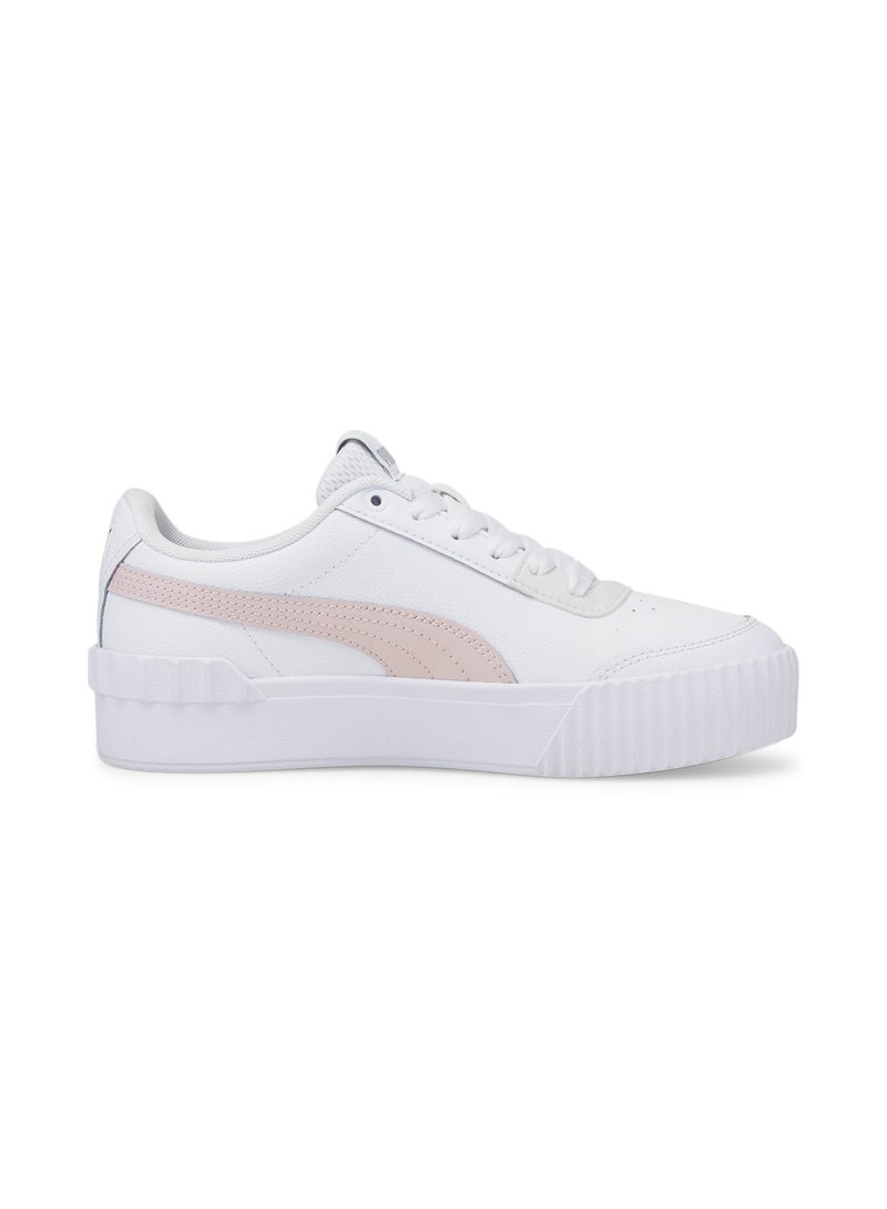 PUMA Carina Lift Girls White Trainers  - Image 5