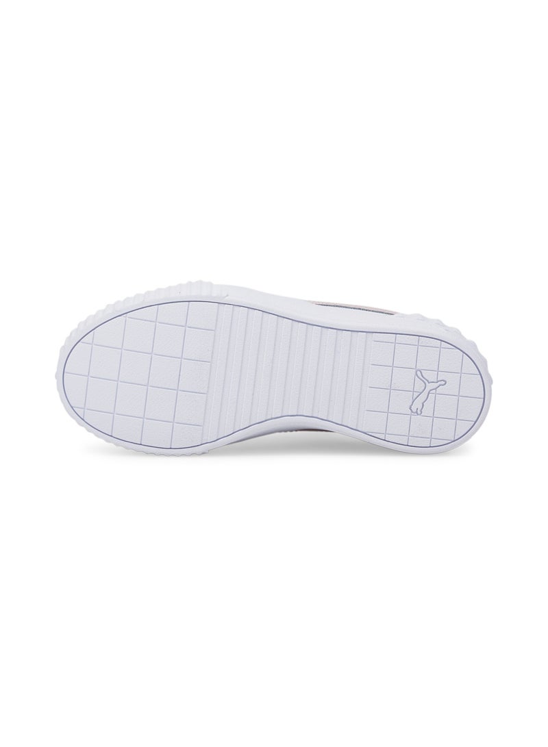 PUMA Carina Lift Girls White Trainers  - Image 4