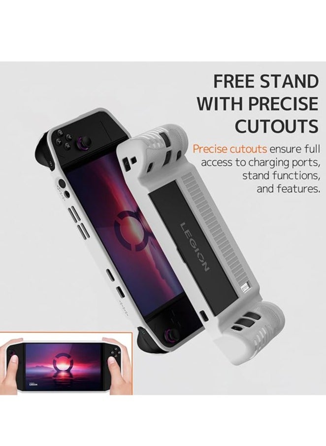 Legion Silicone case compatible with Lenovo Legion Go 8.8 inch with stand, Lenovo Legion Go 2023, shock-resistant, scratch-resistant, anti-slip fully protective silicone cover  - Image 2