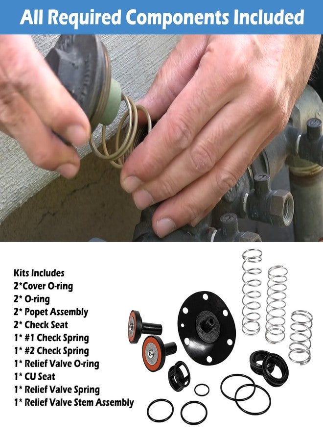 Sunluway 3/4"-1" Backflow Preventer Complete Repair Kit Compatible with Zurn Wilkins 975XL and 975XL2 Backflow Preventer Repair, for Wilkins 975XL Repair Kit - Image 3