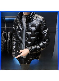 Generic Winter Padded Jacket Men Korean Trendy Thickened Casual Collar Silver  - Image 4