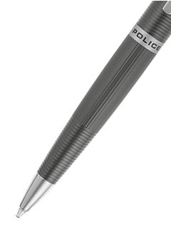 POLICE Candara Grey With Stainless Steel Trims Medium Drill Point Gents Pen  - Image 3