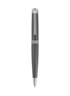 POLICE Candara Grey With Stainless Steel Trims Medium Drill Point Gents Pen  - Image 1