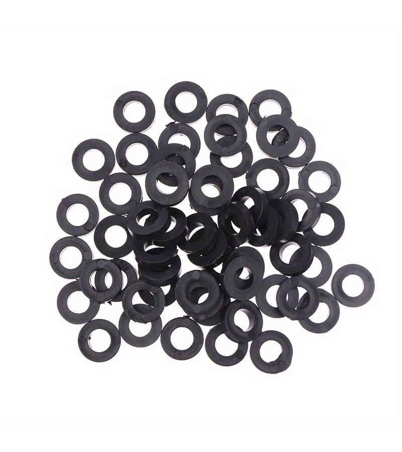 Black Nylon Washers For Drum Screws And Lugs Heavy Duty Thick Design 100 Pcs - Image 1