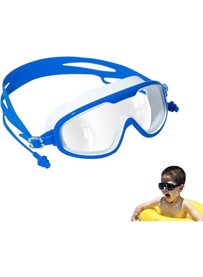 نظارات سباحة ، حماية من الأشعة فوق البنفسجية ، لا تسرب المياه ، تصميم جسر الأنف، ملاءمة مريحة، حزام نظارات قابل للتعديل للأولاد والبنات ( متعدد الألوان ) - Image 2