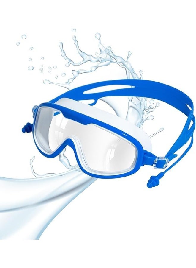 نظارات سباحة ، حماية من الأشعة فوق البنفسجية ، لا تسرب المياه ، تصميم جسر الأنف، ملاءمة مريحة، حزام نظارات قابل للتعديل للأولاد والبنات ( متعدد الألوان ) - Image 4