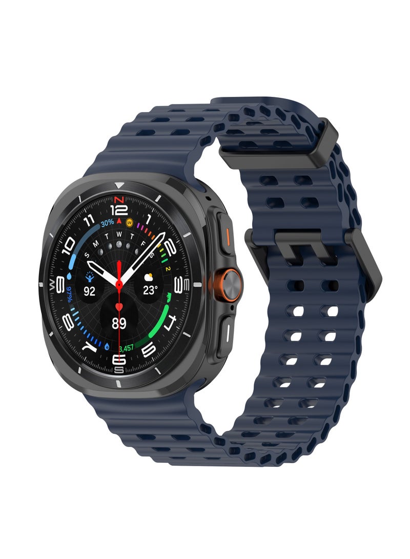 Samsung Galaxy Watch Ultra 47mm Soft Silicone Replacement Strap - High Quality, Lightweight, Stylish & Durable - Easy Installation - Replacement Strap for Samsung Galaxy Watch Ultra 47mm - Image 2