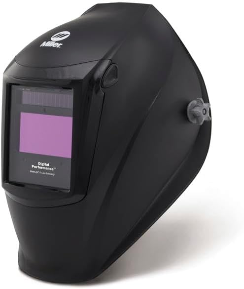 Miller Digital Performance ClearLight 4X Auto Darkening Welding Helmet Black  Digital Auto Welding Helmet with 72 sq in Viewing Area  4X Lens Technology for Ultra Clarity for Men  Women - Image 1