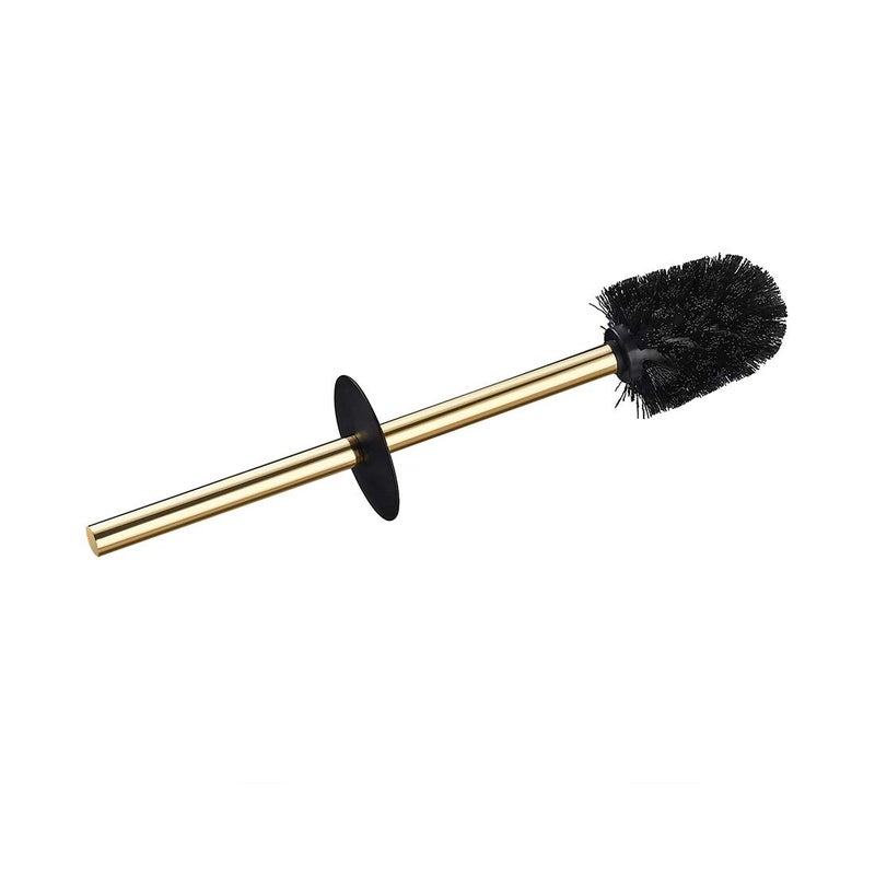 BGL Toilet Brush Holder Gold, Stainless Steel 304 Gold Round Freestanding Toilet Bowl Brush and Holder for Bathroom - Image 3