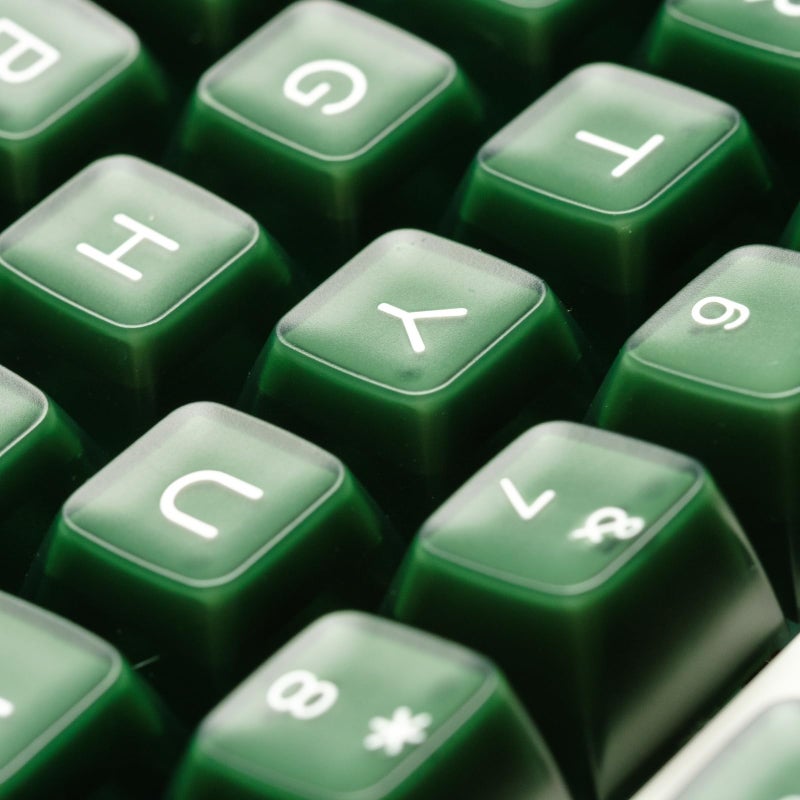 REDQIN ULTRAEQUIP Emerald Jade Keycaps 142 Keys Double Shot PBT Keycaps RSA Profile, Translucent Green Shine Through, Custom Set for ISO ANSI 60, 75, 80, 95, 100% Mechanical Keyboard - Image 3