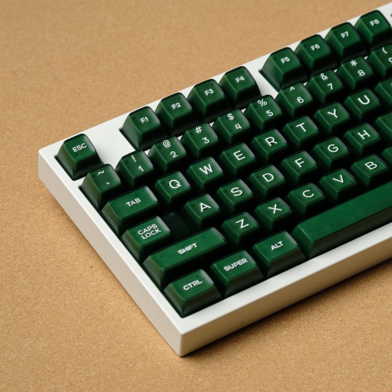 REDQIN ULTRAEQUIP Emerald Jade Keycaps 142 Keys Double Shot PBT Keycaps RSA Profile, Translucent Green Shine Through, Custom Set for ISO ANSI 60, 75, 80, 95, 100% Mechanical Keyboard - Image 5