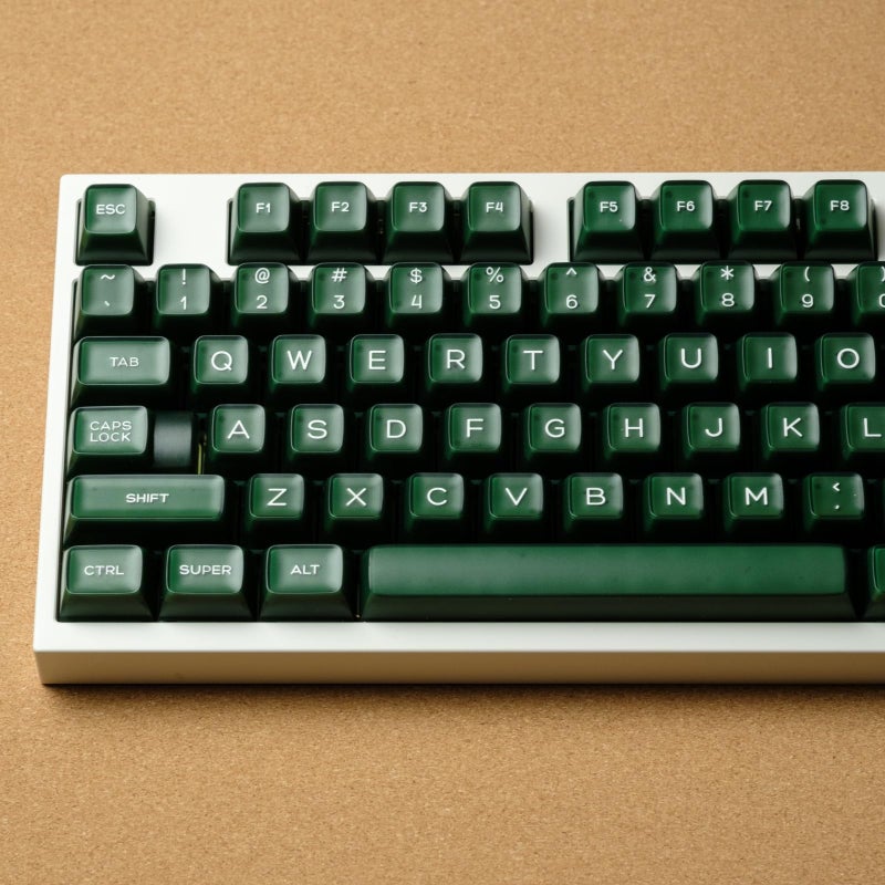 REDQIN ULTRAEQUIP Emerald Jade Keycaps 142 Keys Double Shot PBT Keycaps RSA Profile, Translucent Green Shine Through, Custom Set for ISO ANSI 60, 75, 80, 95, 100% Mechanical Keyboard - Image 2