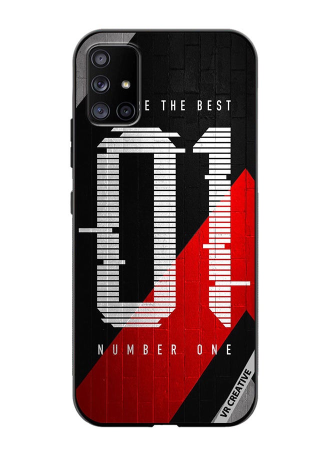 VR CREATIVE Protective Case Cover For Samsung Galaxy A51 5G Number One Design Multicolour  - Image 1