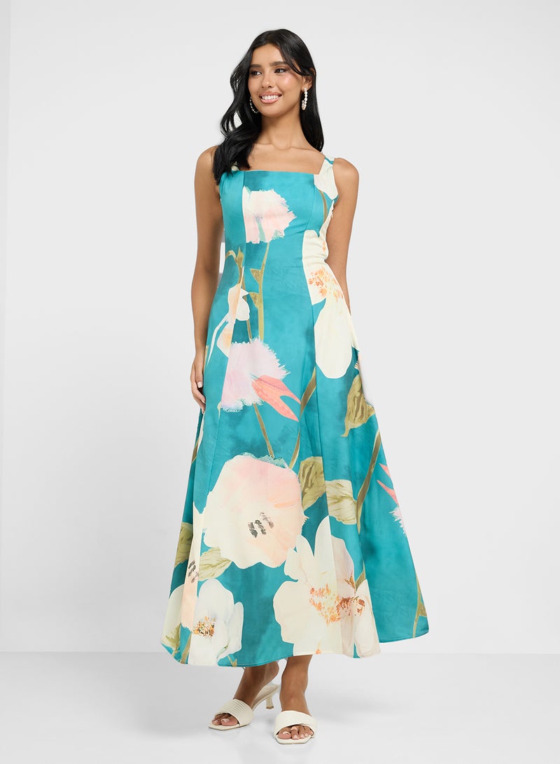 جينجر فستان بدون أكمام بنقشة الزهور - Image 4