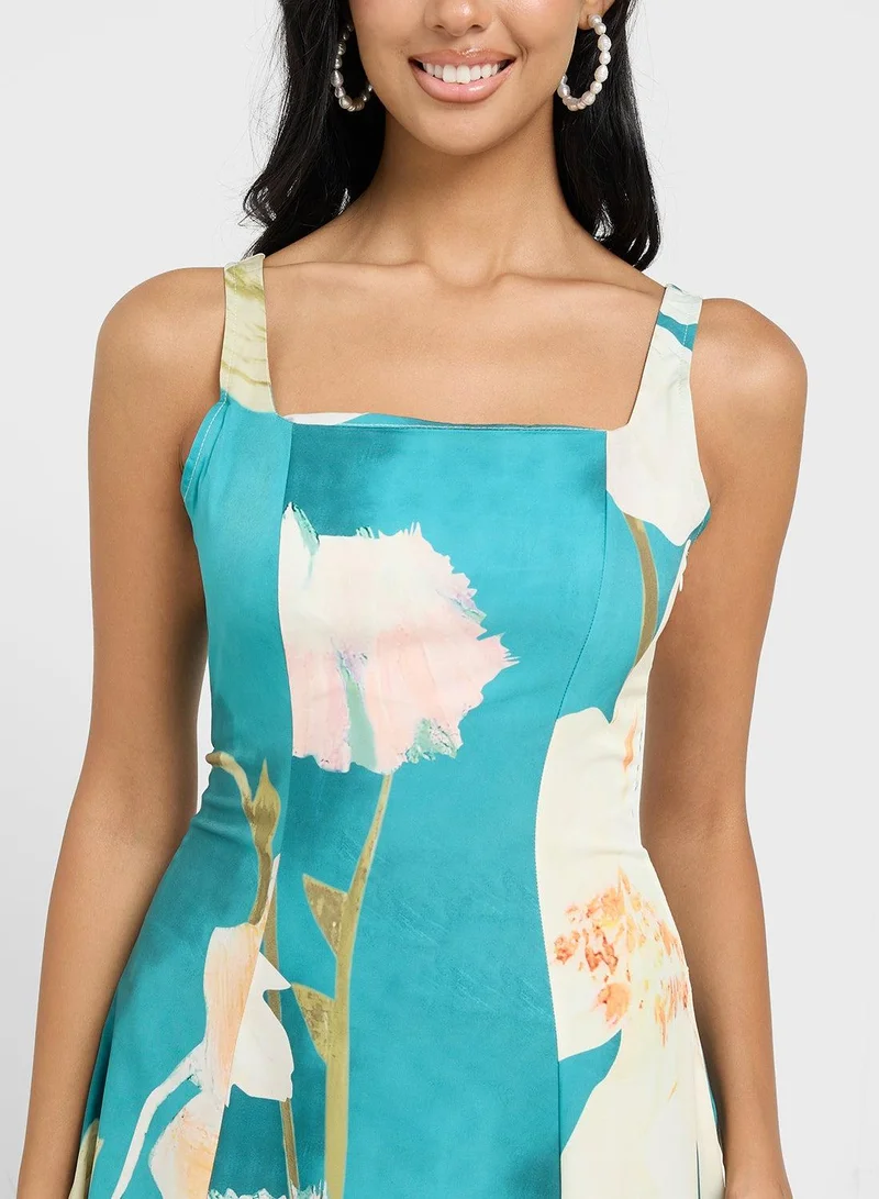 Ginger  Floral Sleeveless Dress for Women | Best Price UAE