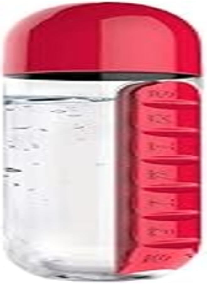 Asobu Plastic In Style Water Bottle with Pill Organizer, Red - pzsku/Z926A98433F91FDEF2918Z/45/_/1723237396/2999246f-f7bb-4d43-a261-b1f58216b88b