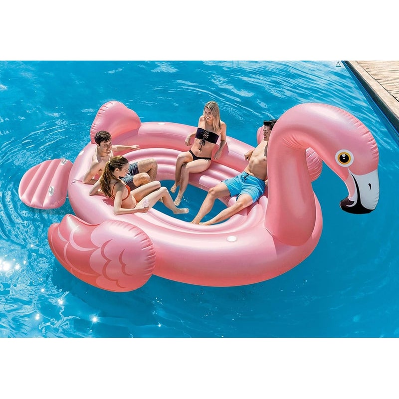 Intex - Inflatable Flamingo Party Island 358x315x163 cm - 57297EU - Image 2