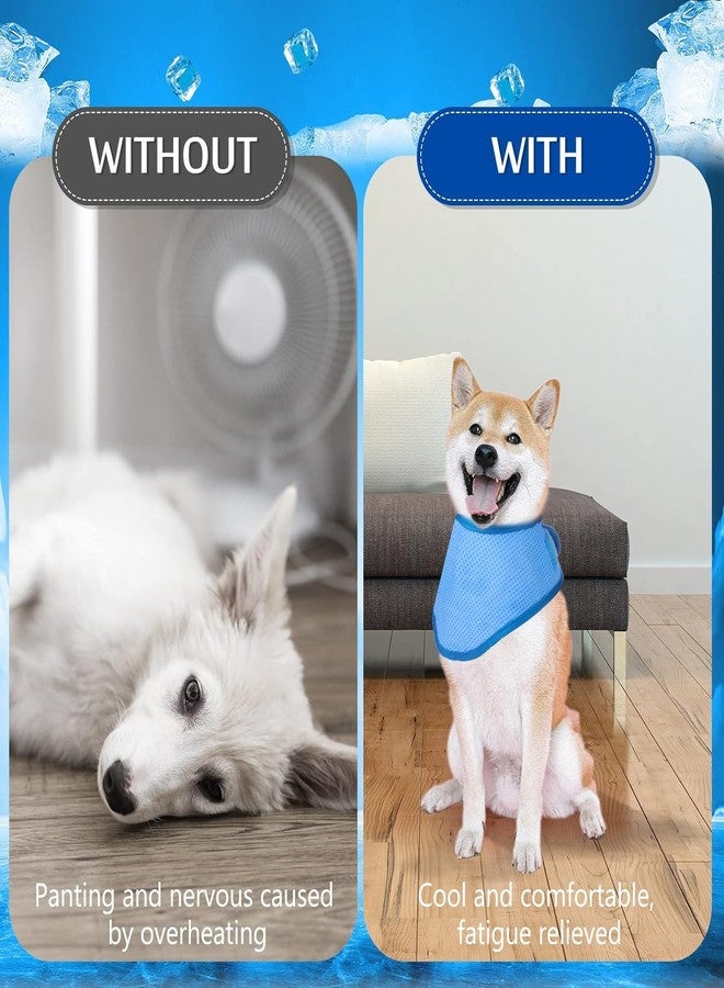 YEDUDA 2 Pack Dog Cooling Bandana - Instant Chill Out Cooling Dog Bandanas, Adjustable Cooling Kerchief for Small Medium Large Dogs for Hot Summer, Ice Scarf Avoid Sunstroke (2 Pack, Large) - Image 4