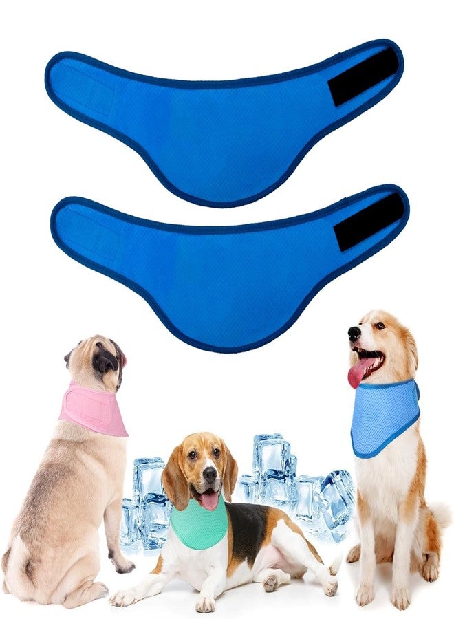 YEDUDA 2 Pack Dog Cooling Bandana - Instant Chill Out Cooling Dog Bandanas, Adjustable Cooling Kerchief for Small Medium Large Dogs for Hot Summer, Ice Scarf Avoid Sunstroke (2 Pack, Large) - Image 1