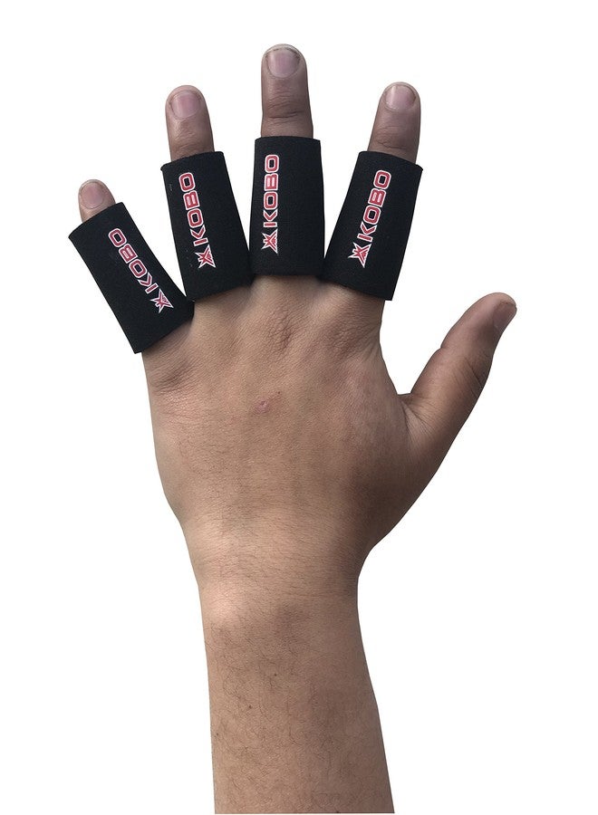 Kobo 4 Piece Neoprene Finger Support (Black)