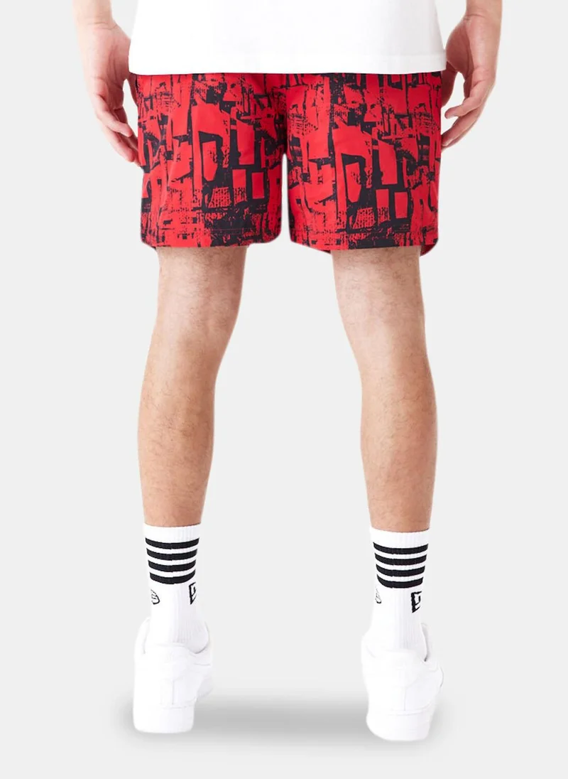 NEW ERA Men's NBA Chicago Bulls Allover Print Shorts