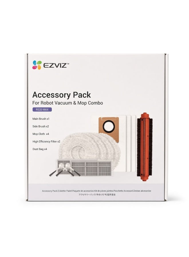 EZVIZ RS20 Max Vacuum Cleaner Accessory Kit – Powerful Add-Ons for Efficient Cleaning, Including Brushes, Filters, Dust Bag and Mop Cloth | CS-RA-KIT16 - Image 2