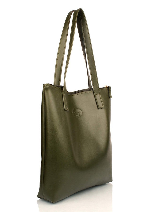 Mammon Mammon Women's Stylish Tote Handbag (Green)  - Image 3