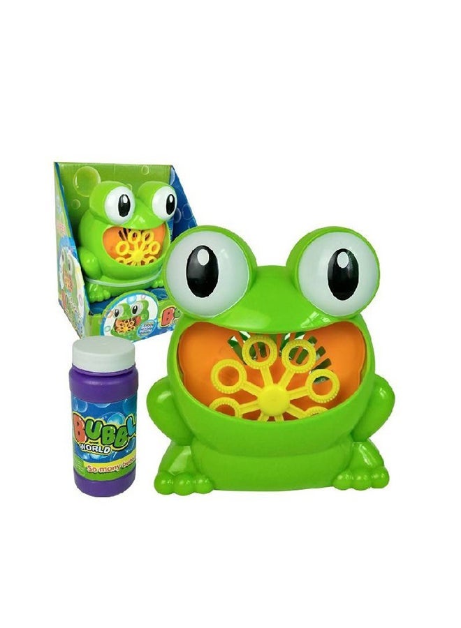 NIBEMINENT Cute Frog Automatic Bubble Machine Toy - Image 1