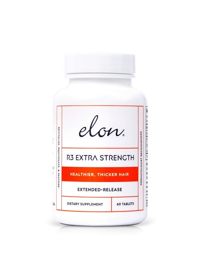 Elon R3 Hair Growth Supplement For Women - Hair Growth Vitamins W/Biotin & Collagen Peptides For Healthy, Thick Hair - Extra Strength Hair Growth Pills (60 Tablets)  - Image 1