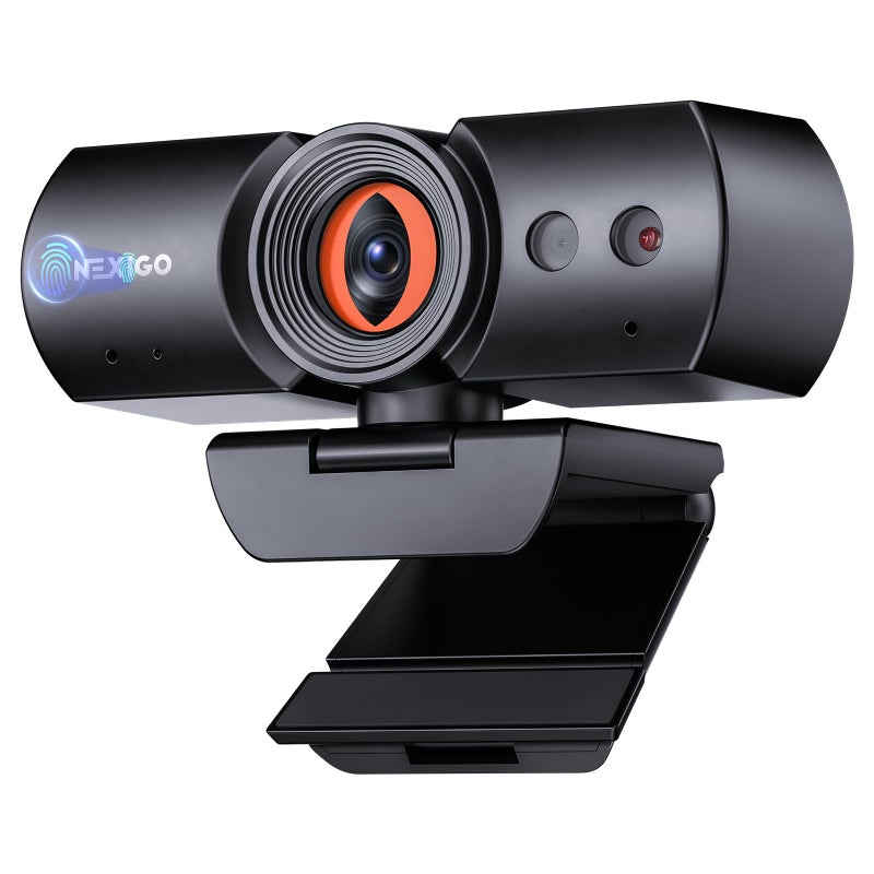 NexiGo HelloCam Pro Webcam with Windows Hello 1080P 60FPS Autofocus True Privacy Automatic Electronic Shutter Computer Camera Microphone Facial Enhancement HD USB Web Cam - Image 2