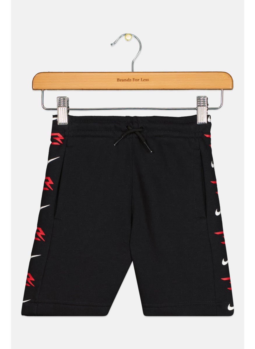 Nike 3Brand by Russell Wilson - Kids Boy Sportswear Fit Brand Logo Training Shorts, Black - Image 1