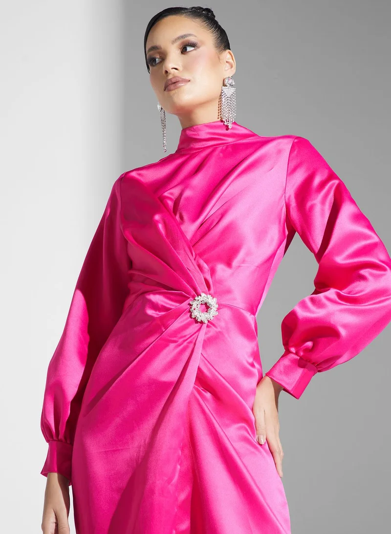 Namshi x Satin Tulip Dress