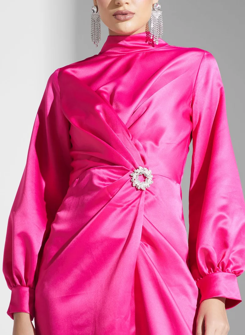 Namshi x Satin Tulip Dress