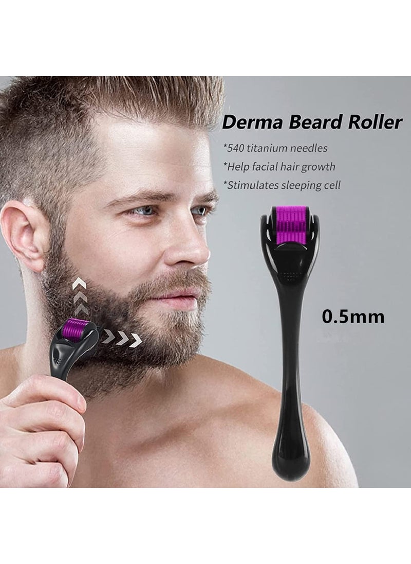 Man Matters Man Matters Derma Roller with 540 Titanium Alloy Micro Needles 05 mm  Suitable for Beard Also  Reduces Hair Fall  Stimulates Hair Follicles  Easy to use  Safe  Effective  - Image 2