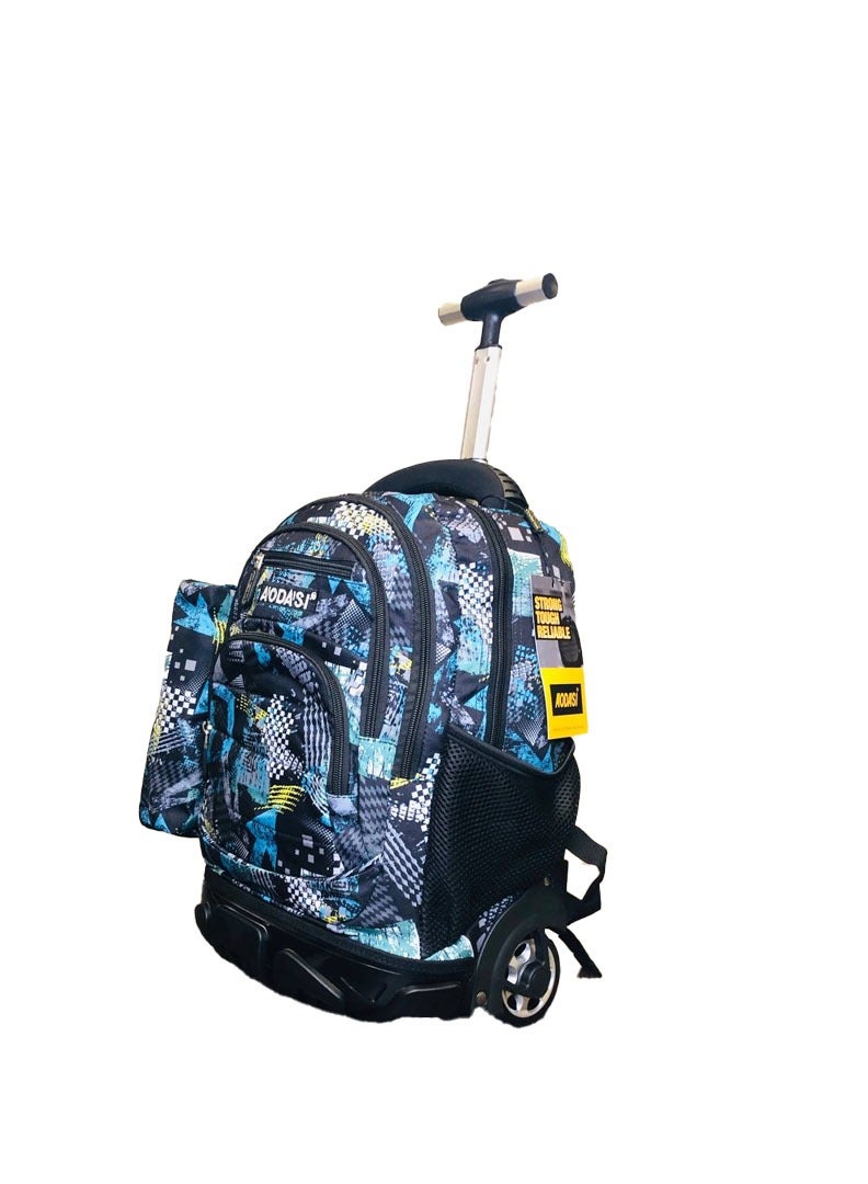 AODASI Trolley School Bag, School Bags for Girls and boys Trolley Bag for Kids Travel Bag Trolley Luggage backpack multi useful , 16 inch - Image 2