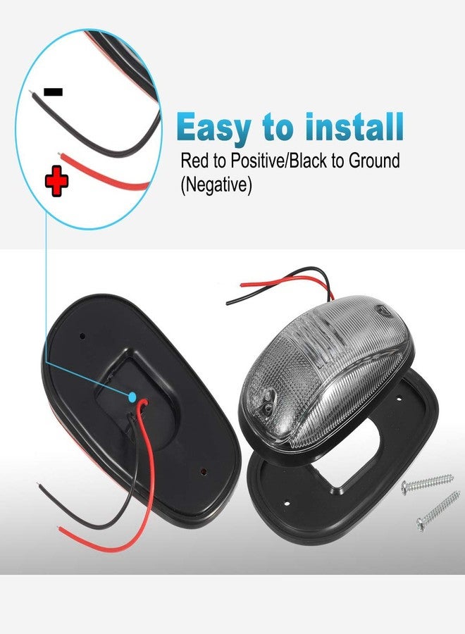 Partsam مجموعة بارتسام من 5 قطع، مصابيح سقف علوية شفافة/كهرمانية 45 ليد، متوافقة مع دودج رام 1500، 2500، 3500، 4500، 5500 بيك أب موديلات 2003-2018 - Image 5