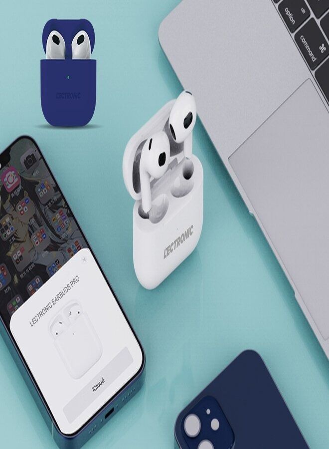 ليكترونيك سماعات الأذن ايربودز برو من ليكترونك شحن لاسلكي - أبيض - Image 3