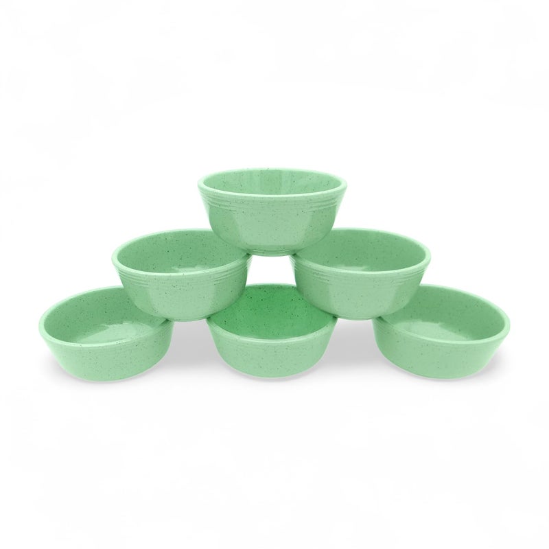 Superware | Pure Melamine | Classic Plus Bowl Set - Green Sand 4” (6 Nos.) | Stain Free, Glazed Finish - Image 2