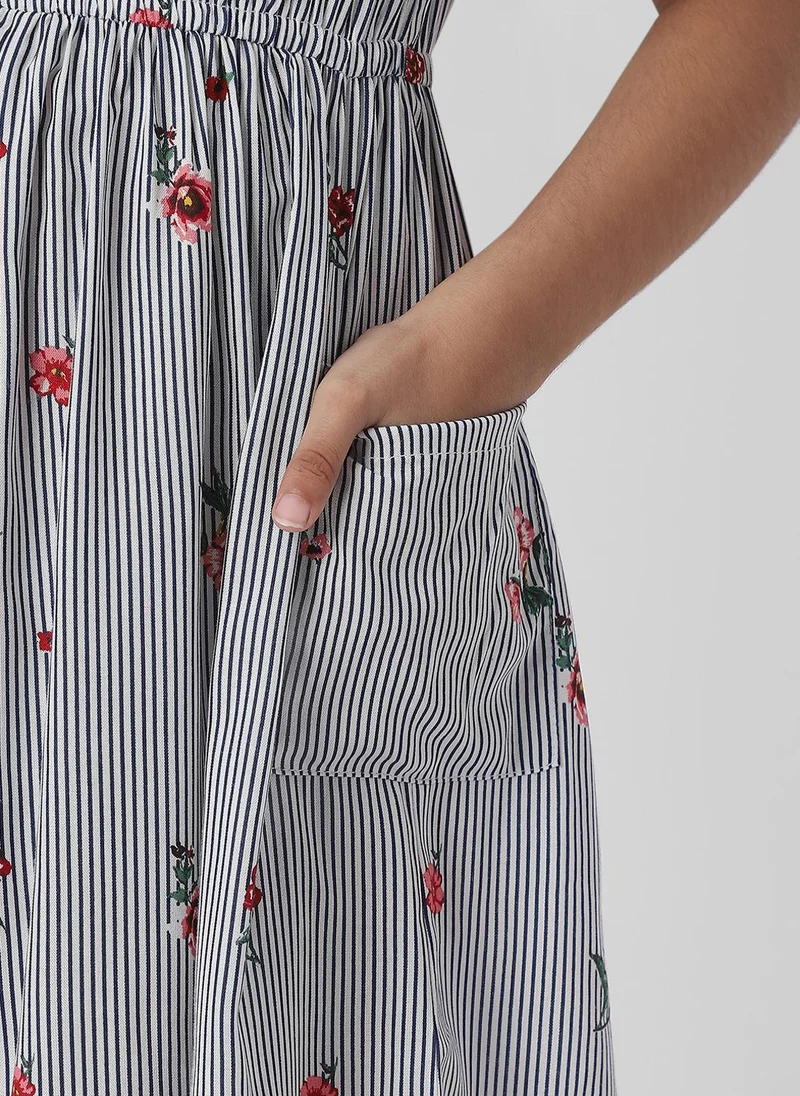 Nautinati Striped Floral Dress
