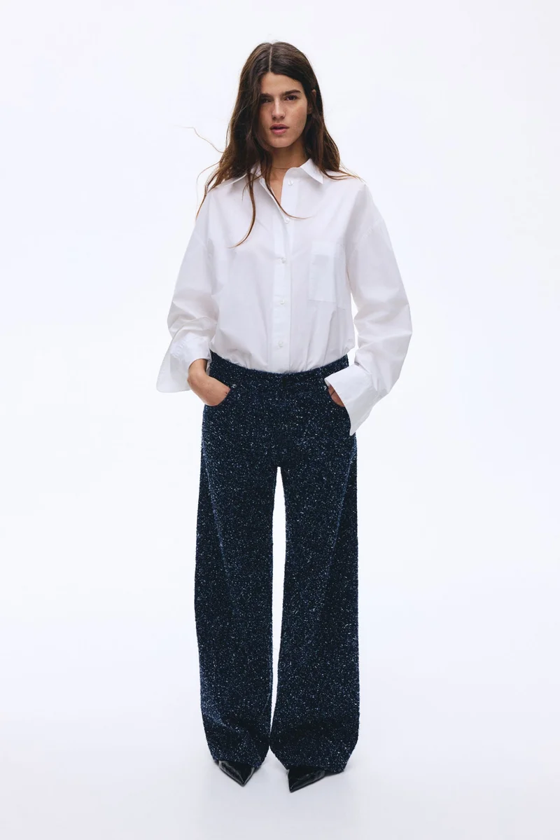 H&M Bouclé denim jeans