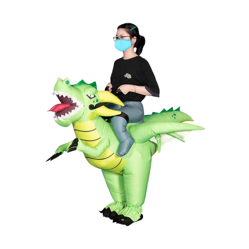 New Dinosaur Inflatable Clothing Children's Day Straight Walking Figure Dinosaur Inflatable Clothing Spot Quick Hair - Image 1