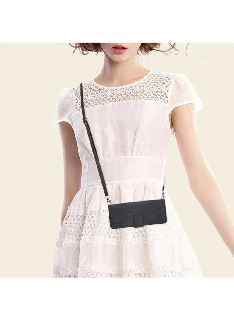 Samsung Galaxy Z Fold 5 Phone Case Cover Luxury Shockproof PU Leather Protective Anti-drop anti-scratch Anti-lose Fashion Crossbody Gift for Women Ladies - Image 5